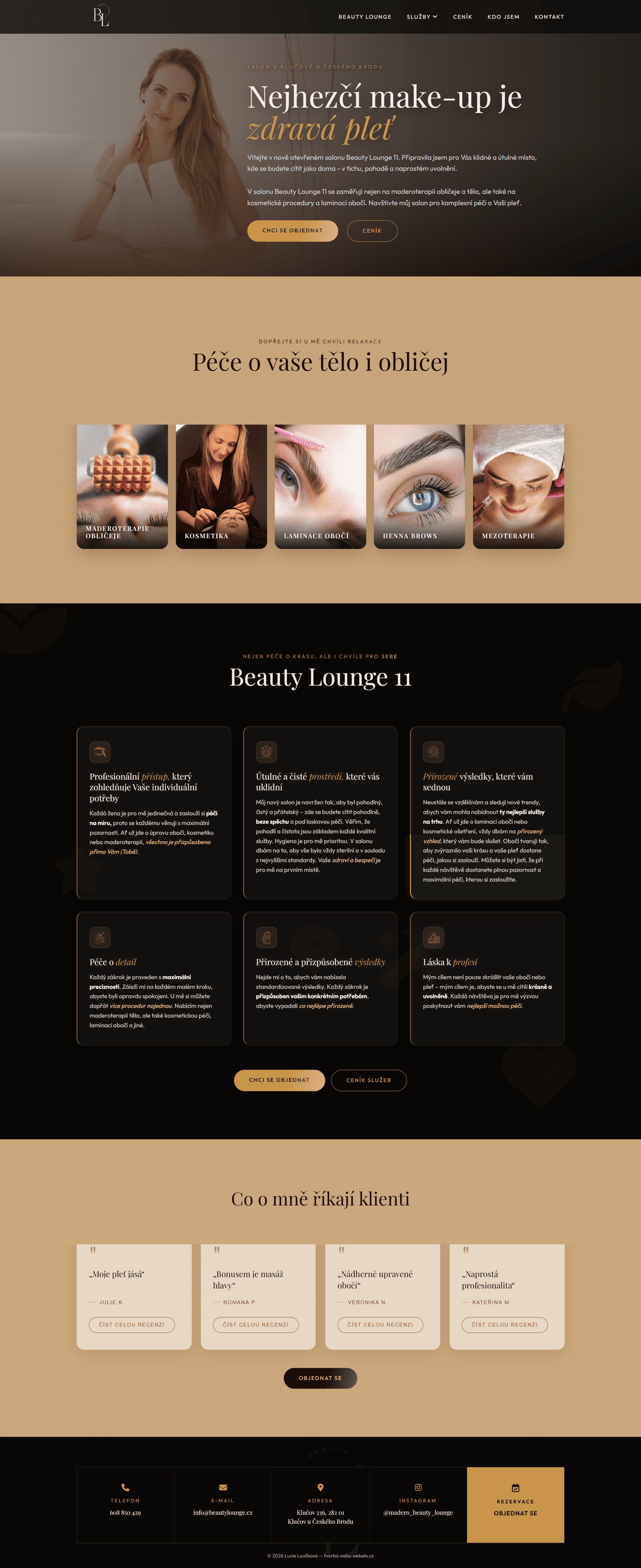 Náhled webu Beauty Lounge 11